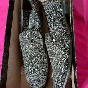 After Midnight silver loafer size 10